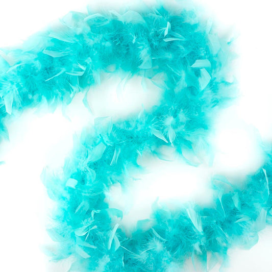 Chandelle Feather Boa - Lightweight - Light Turquoise