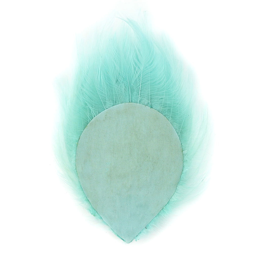 Feather Hackle Pads Dyed - Lt Turquoise