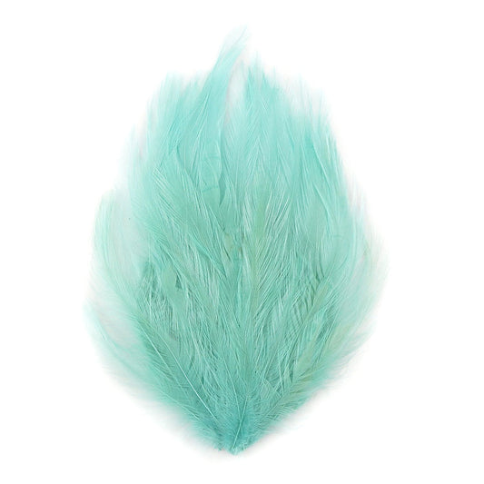 Feather Hackle Pads Dyed - Lt Turquoise