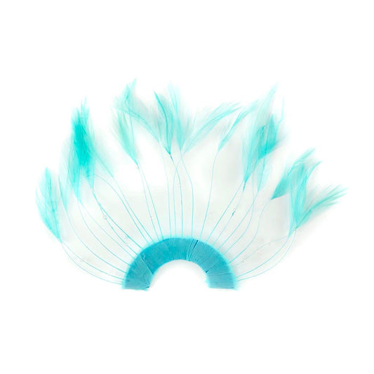 Feather Hackle Plates Solid Colors - Lt Turquoise