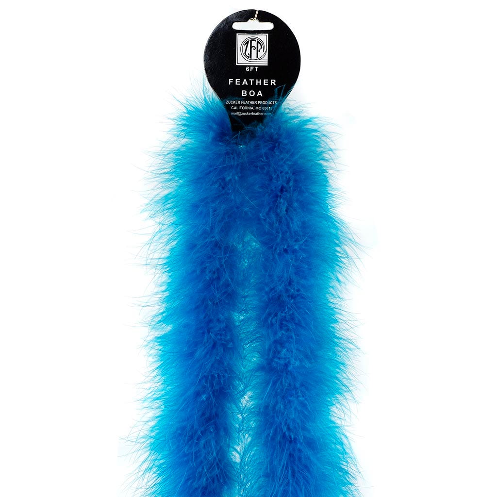 Full Marabou Feather Boa - Dark Turquoise