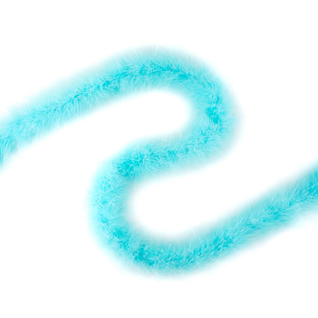 Full Marabou Feather Boa - Light Turquoise