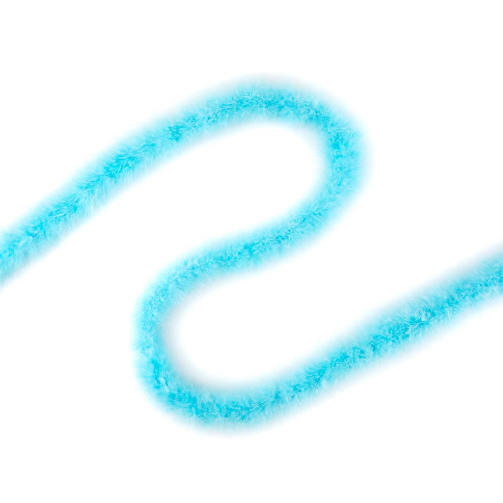 Thin Marabou Feather Boa - Light Turquoise