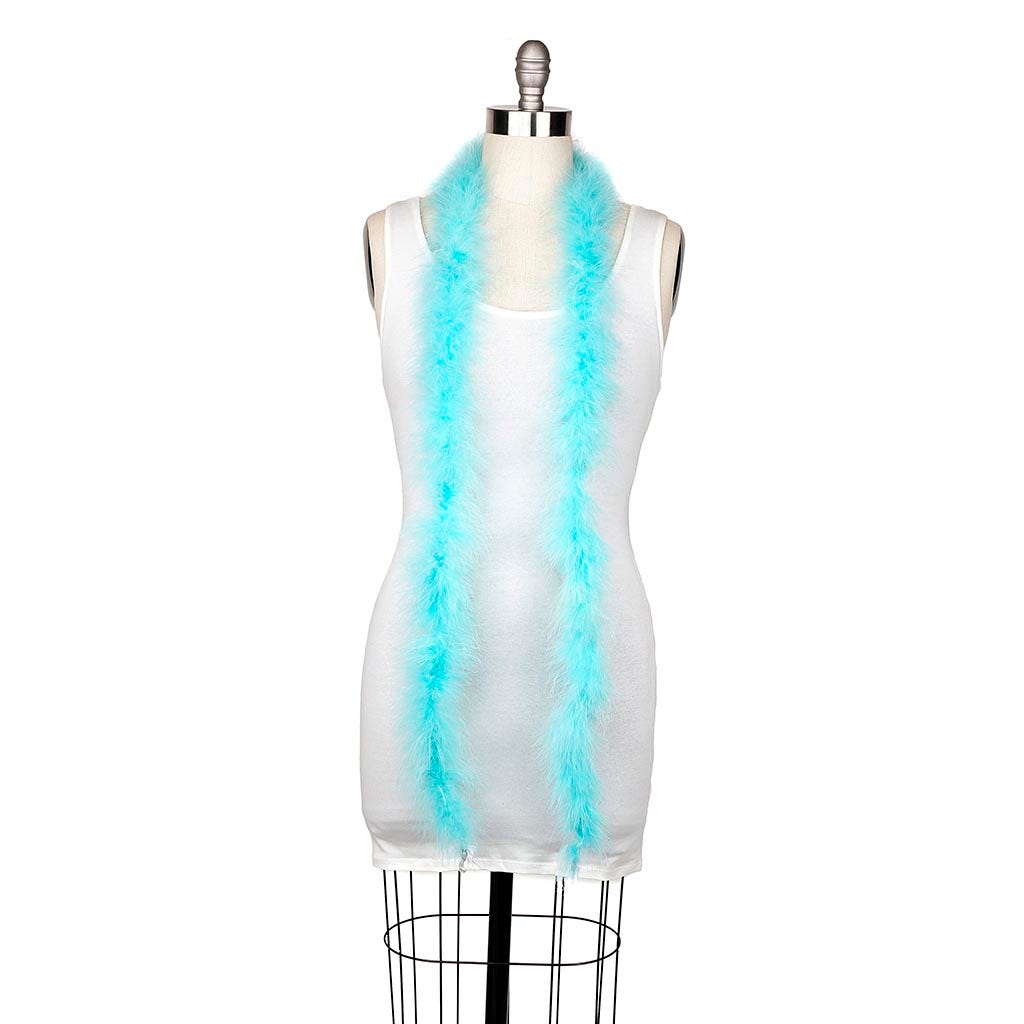 Marabou Feather Boa - Mediumweight - Light Turquoise