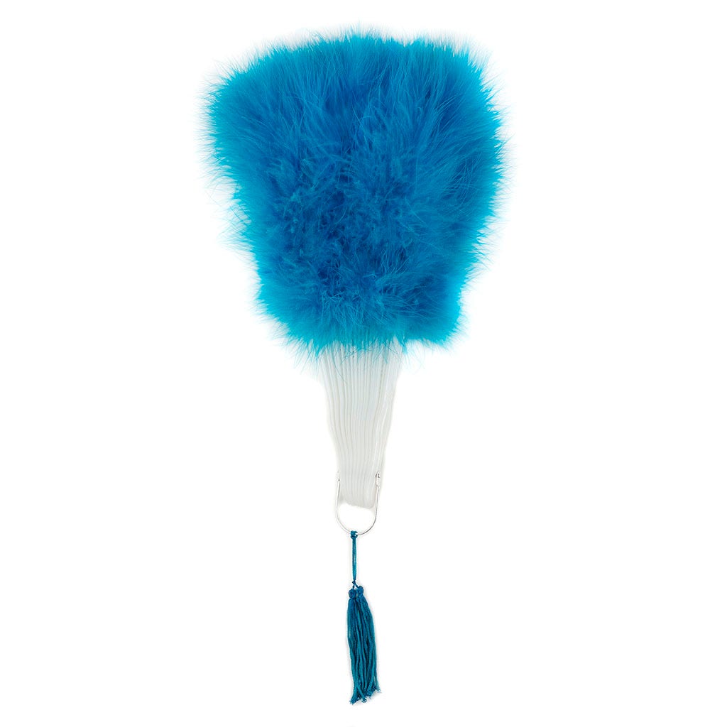 Marabou Feather Fan - Dark Turquoise