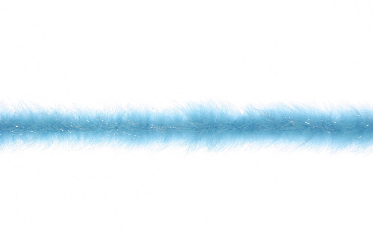 Marabou Boa with Lurex - Mediumweight - Lt Turquoise/Opal Lurex