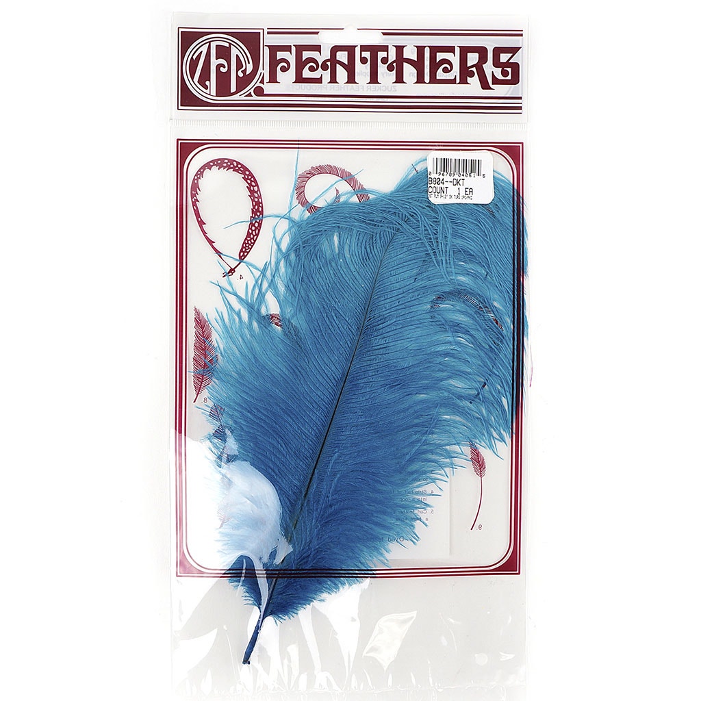 Ostrich Feathers 9-12" Drabs -  Dark Turquoise