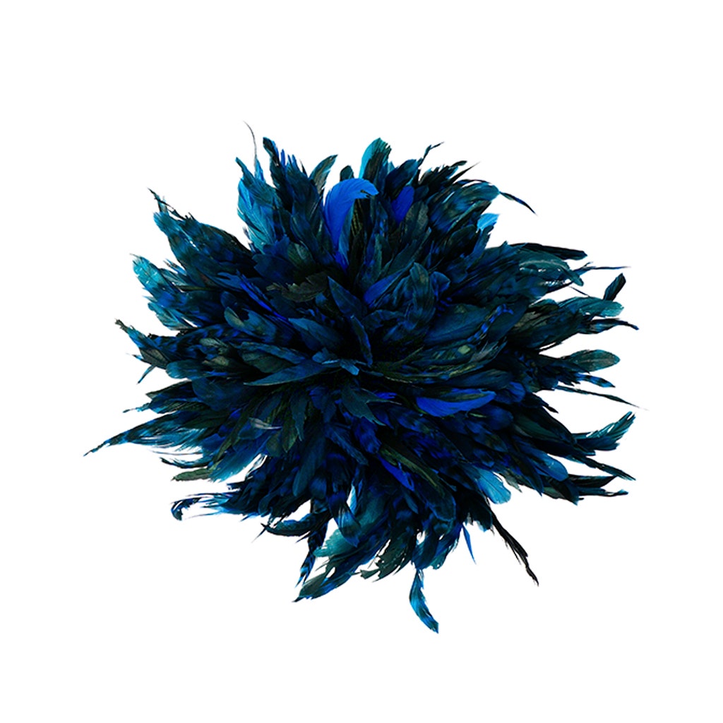 Rooster Coque Tails-Chinchilla - Dark Turquoise