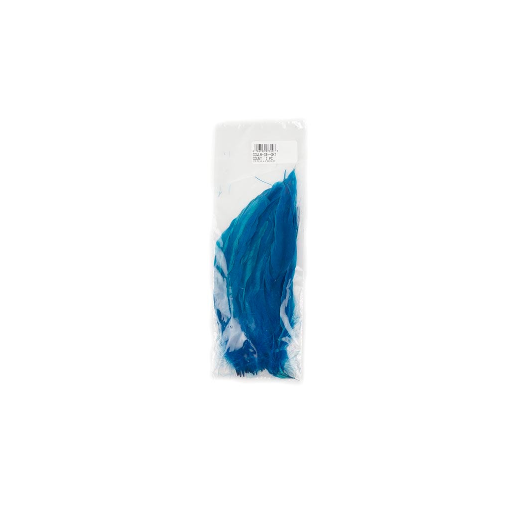 Rooster Coque Tails White-Dyed - Dark Turquoise