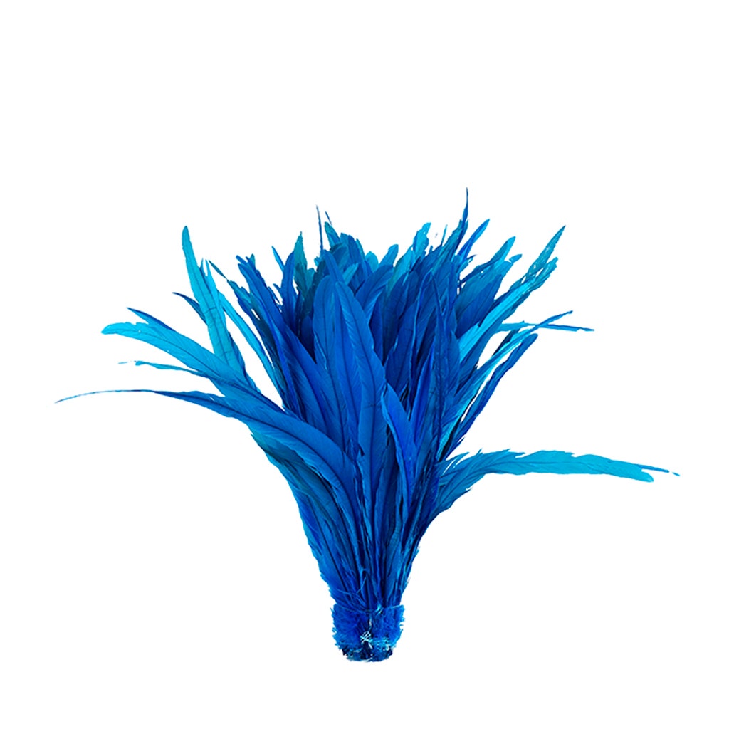 Rooster Coque Tails-Bleach-Dyed - Dark Turquoise
