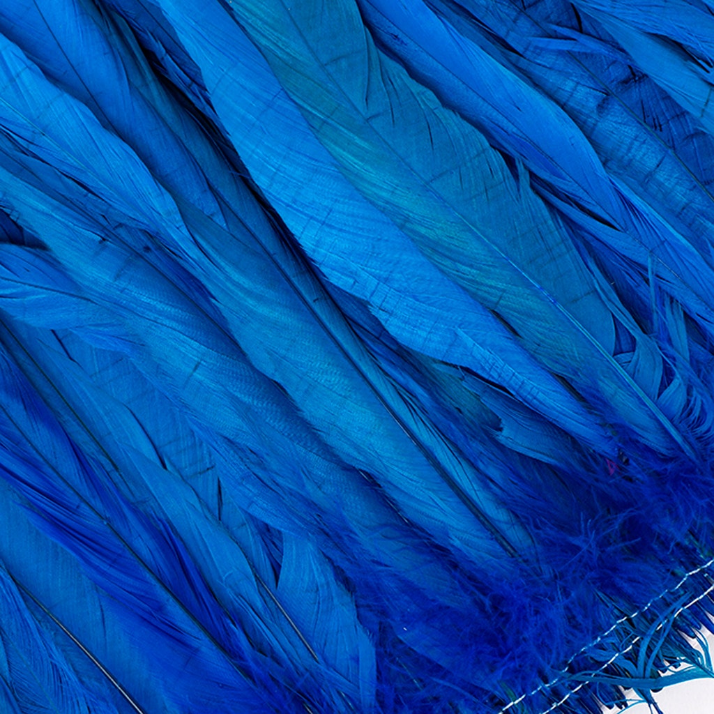Rooster Coque Tails-Bleach-Dyed - Dark Turquoise