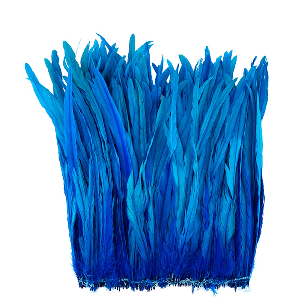 Rooster Coque Tails-Bleach-Dyed - Dark Turquoise