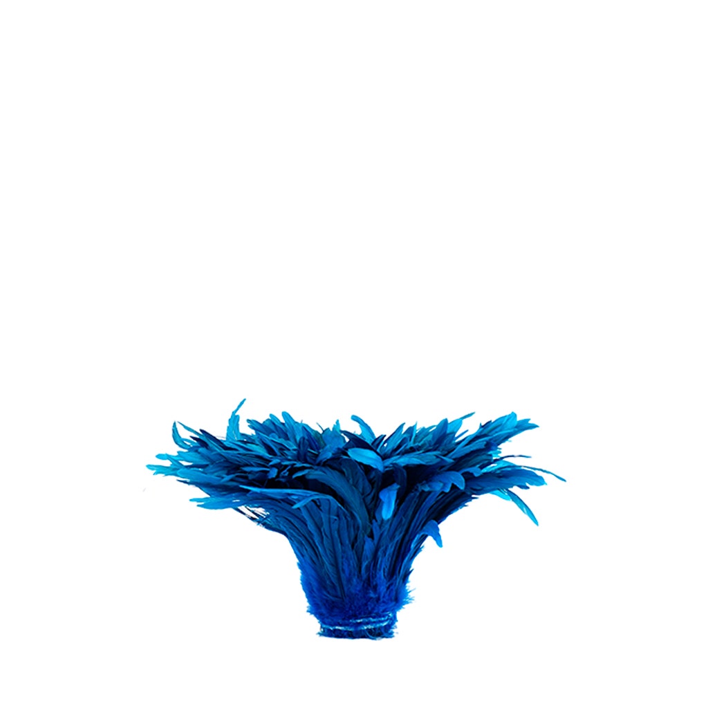 Rooster Coque Tails-Bleach-Dyed - Dark Turquoise