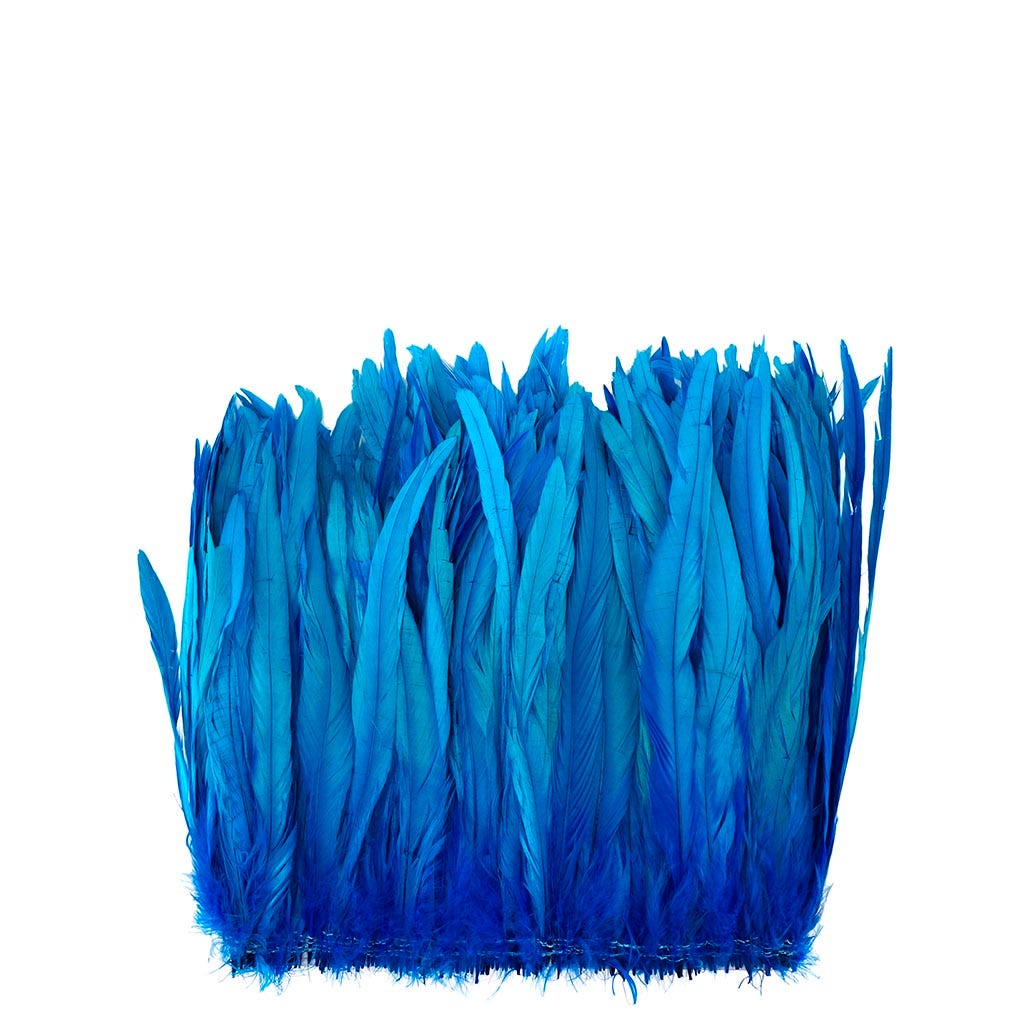 Rooster Coque Tails-Bleach-Dyed - Dark Turquoise
