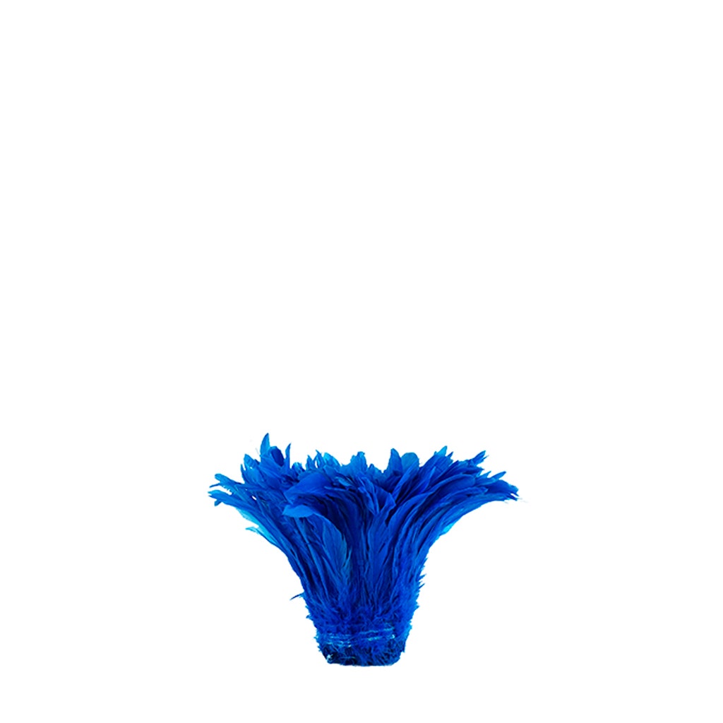 Rooster Coque Tails White-Dyed - Dark Turquoise