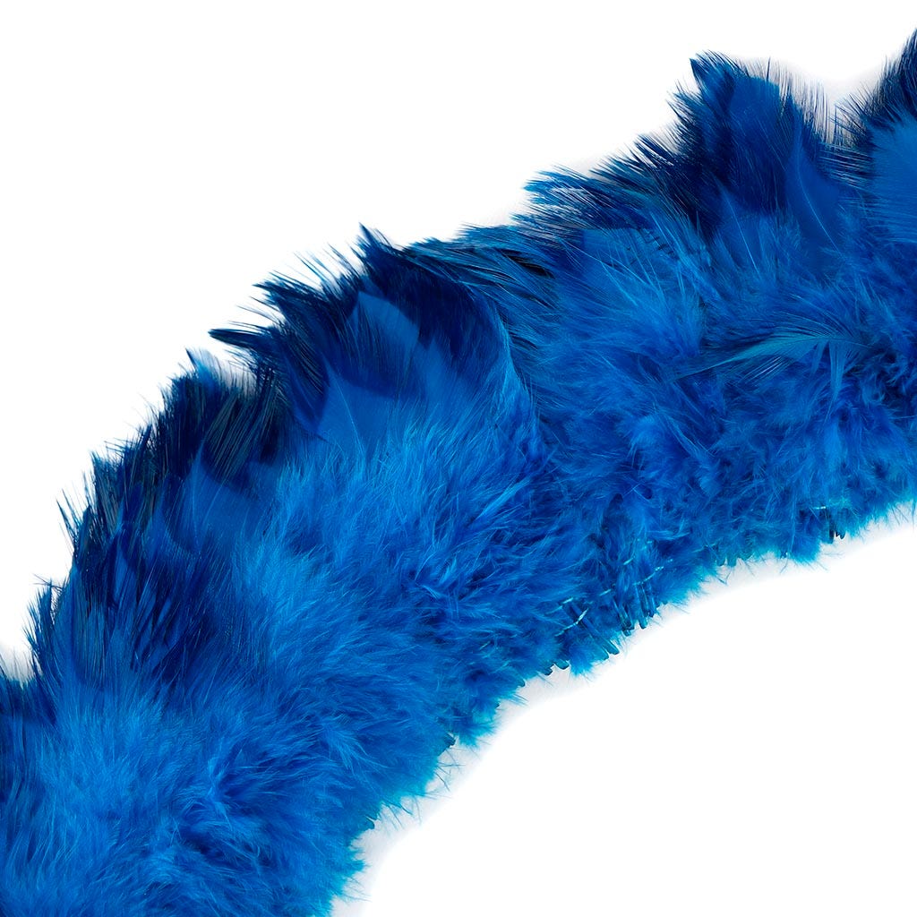 Rooster Hackle-White-Dyed - Dark Turquoise