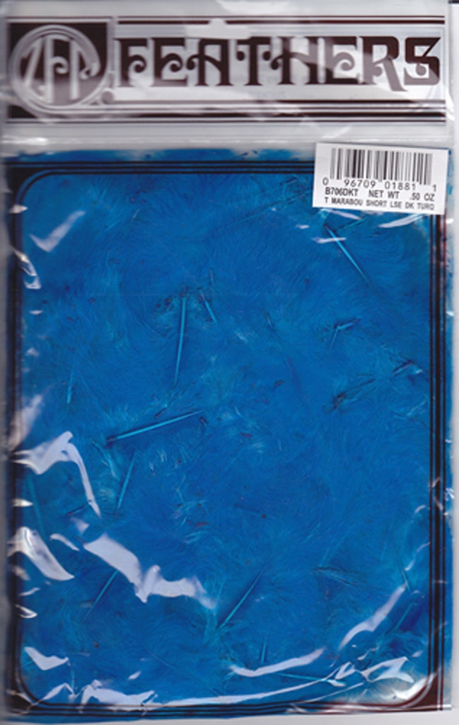 Loose Turkey Marabou Dyed - Dark Turquoise