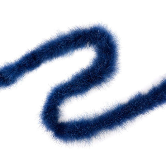 Marabou Feather Boa - Mediumweight - Navy