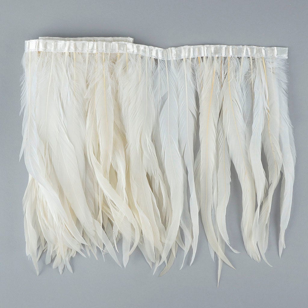 White Coque Fringe - 10 -12"