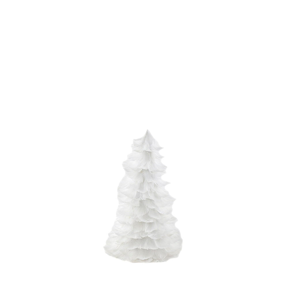 Goose Coquille Feather Tree 12" - White