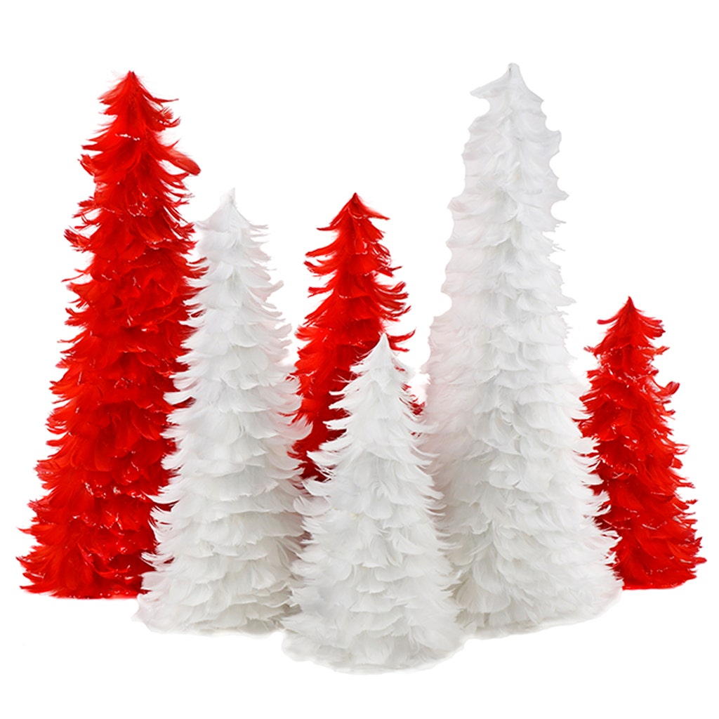 Goose Coquille Feather Tree 24" - White