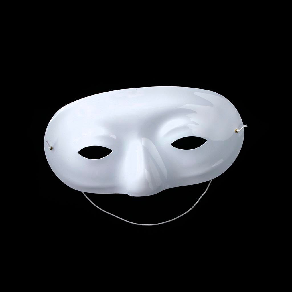 Half Face Mask Form Case - White
