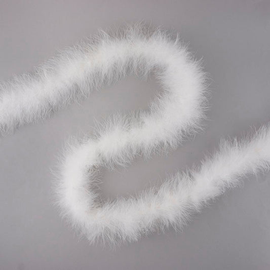 Full Marabou Feather Boa - White