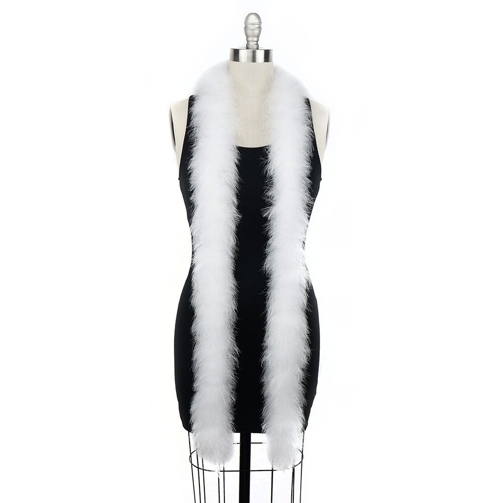 Extra Thick Marabou Feather Boa - White