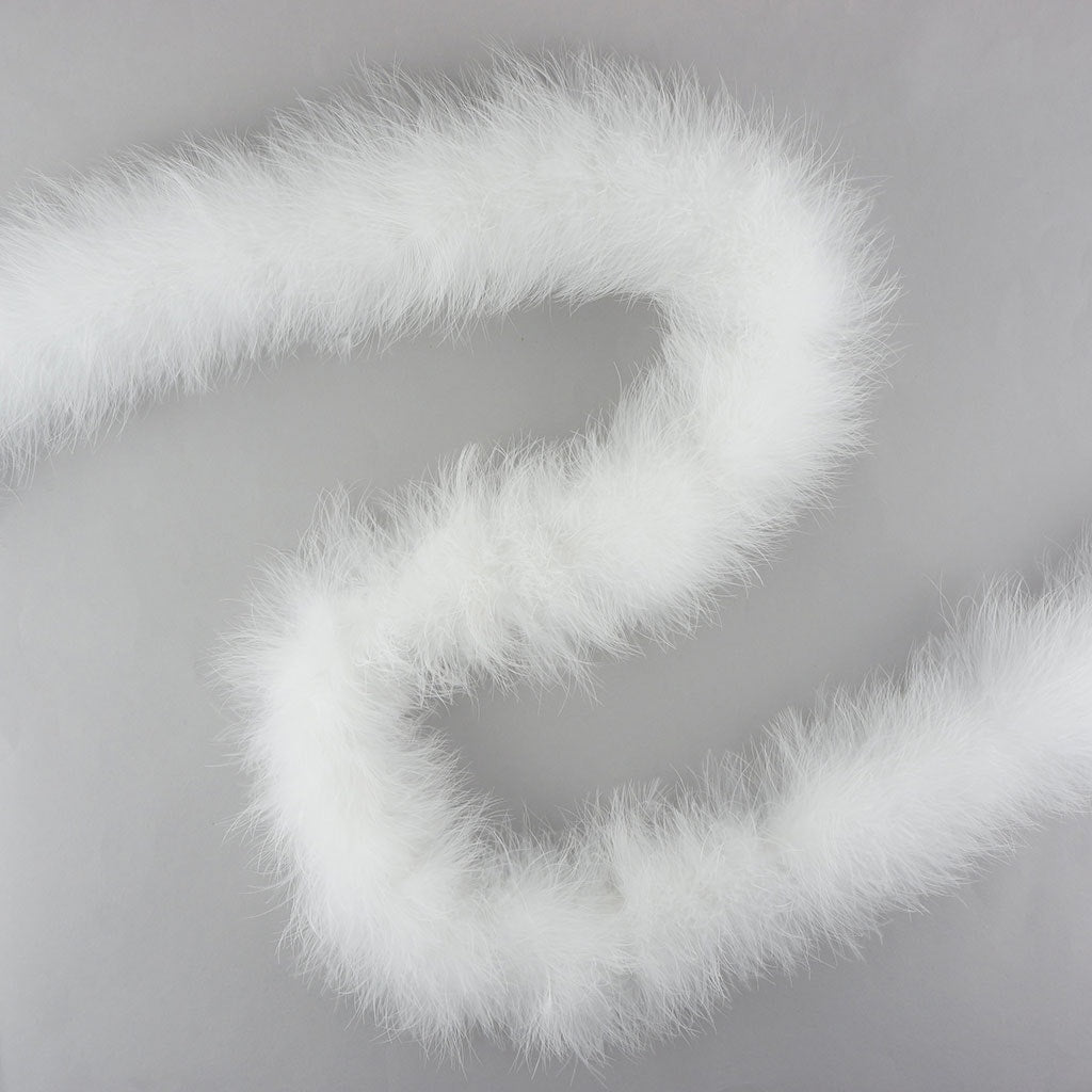 Extra Thick Marabou Feather Boa - White