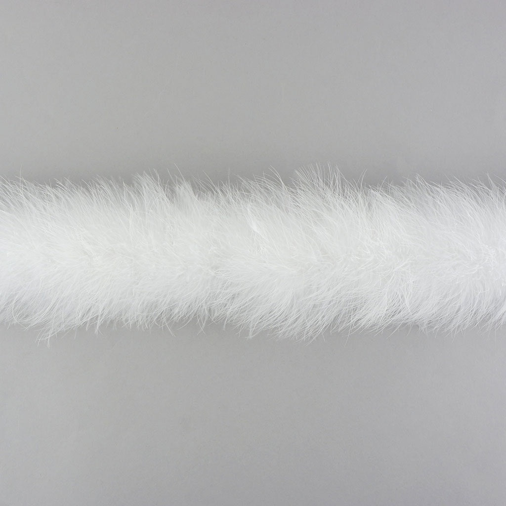 Extra Thick Marabou Feather Boa - White