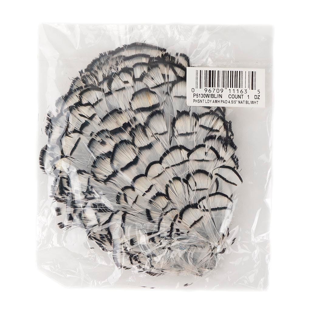 White-Black-Lady Amherst Pad - Natural
