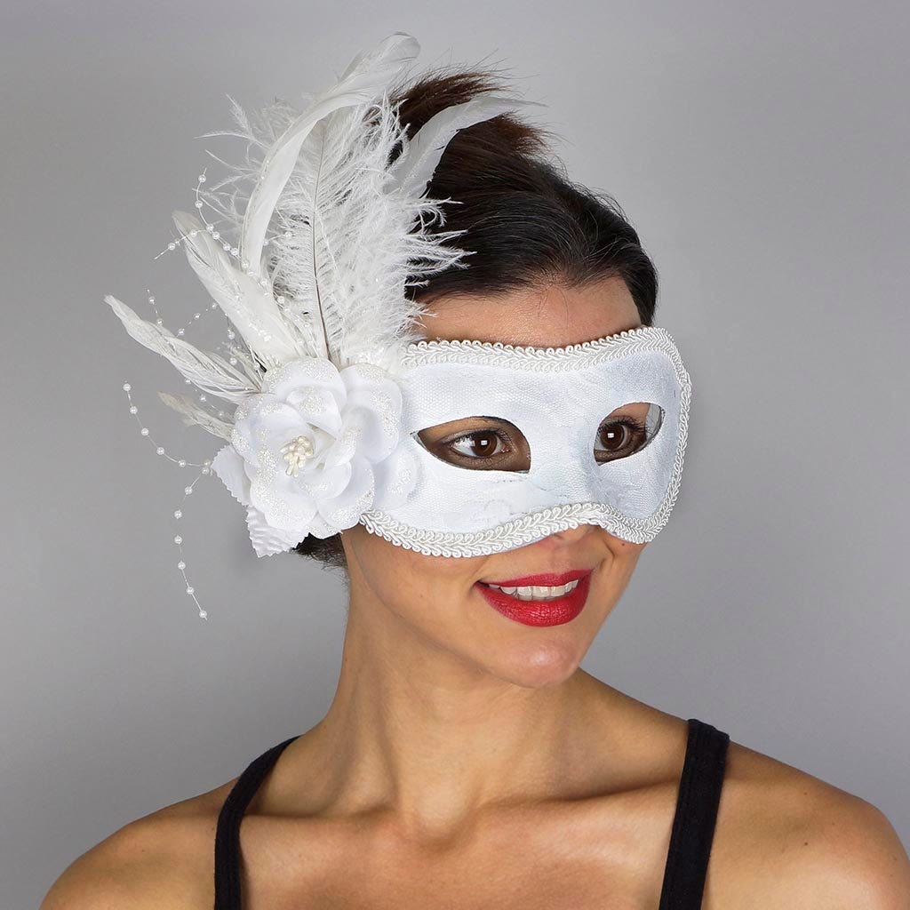 White Feather Mask