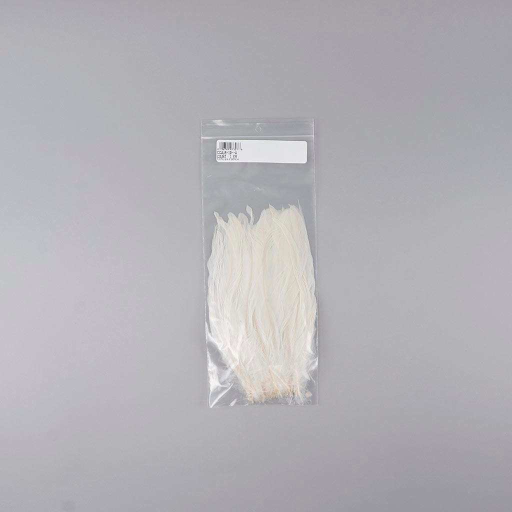 Rooster Coque Tails White-Dyed - White