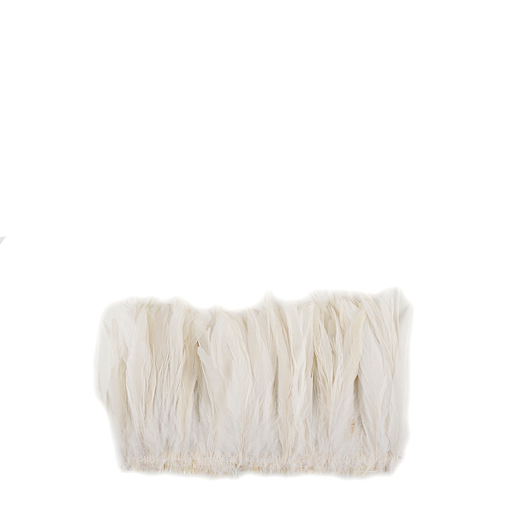 Rooster Coque Tails White-Dyed - White
