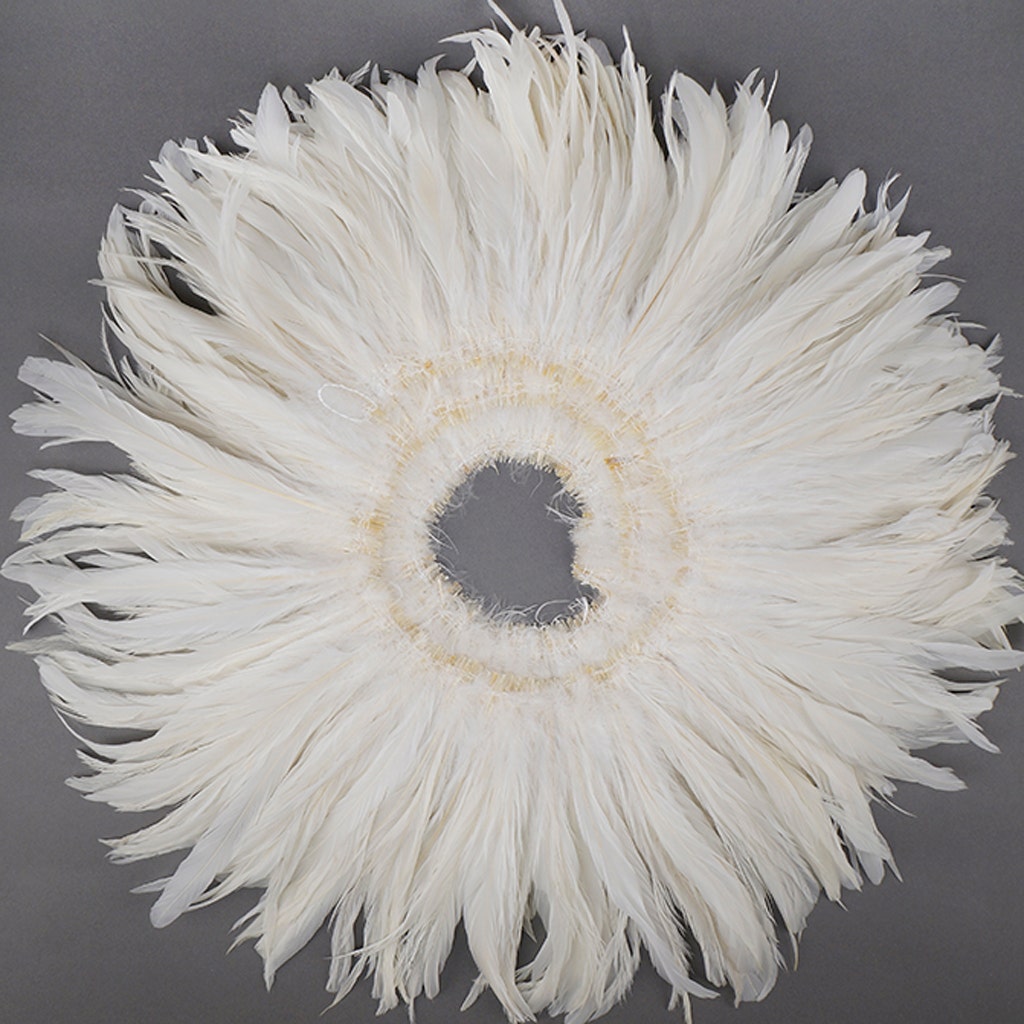 Rooster Coque Tails White-Dyed - White