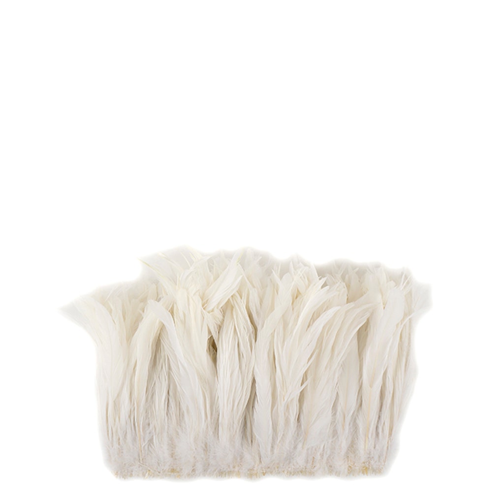 Rooster Coque Tails White-Dyed - White