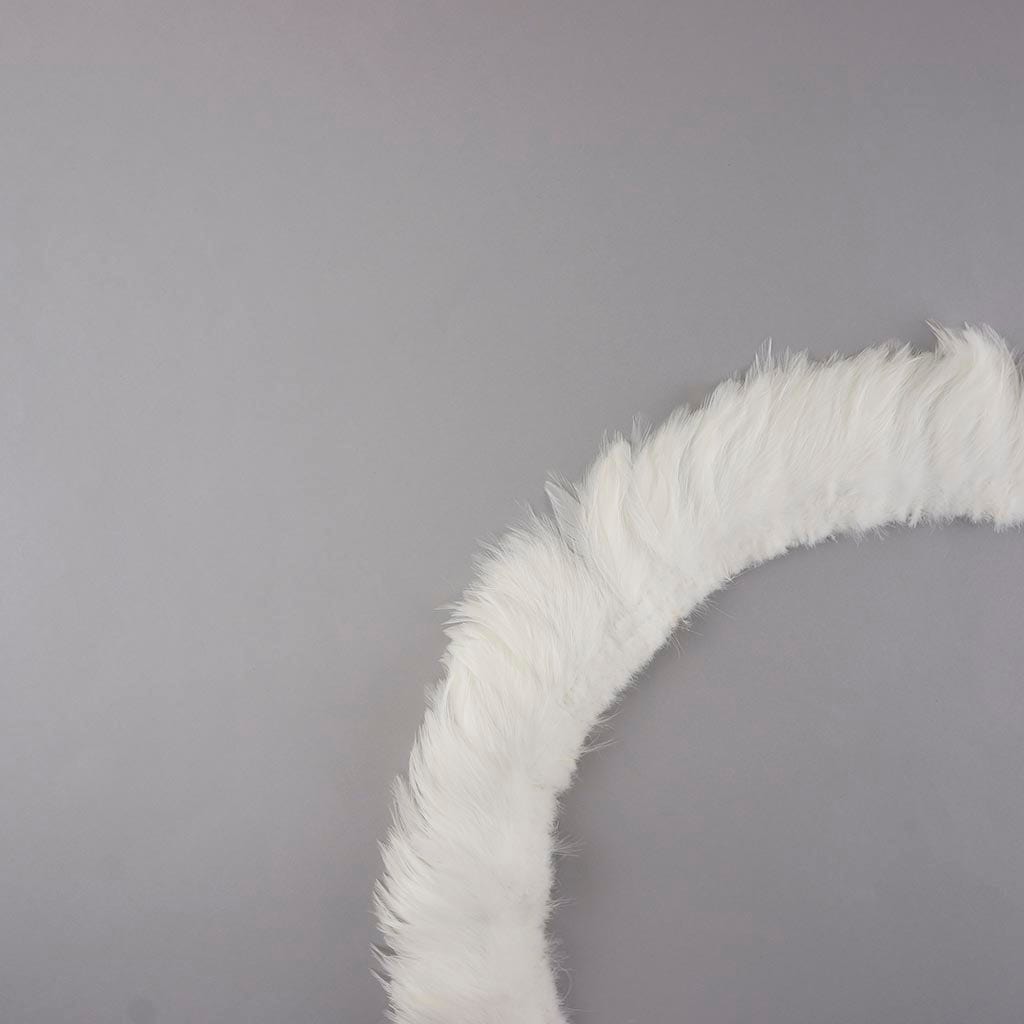 Rooster Hackle-White-Dyed - White