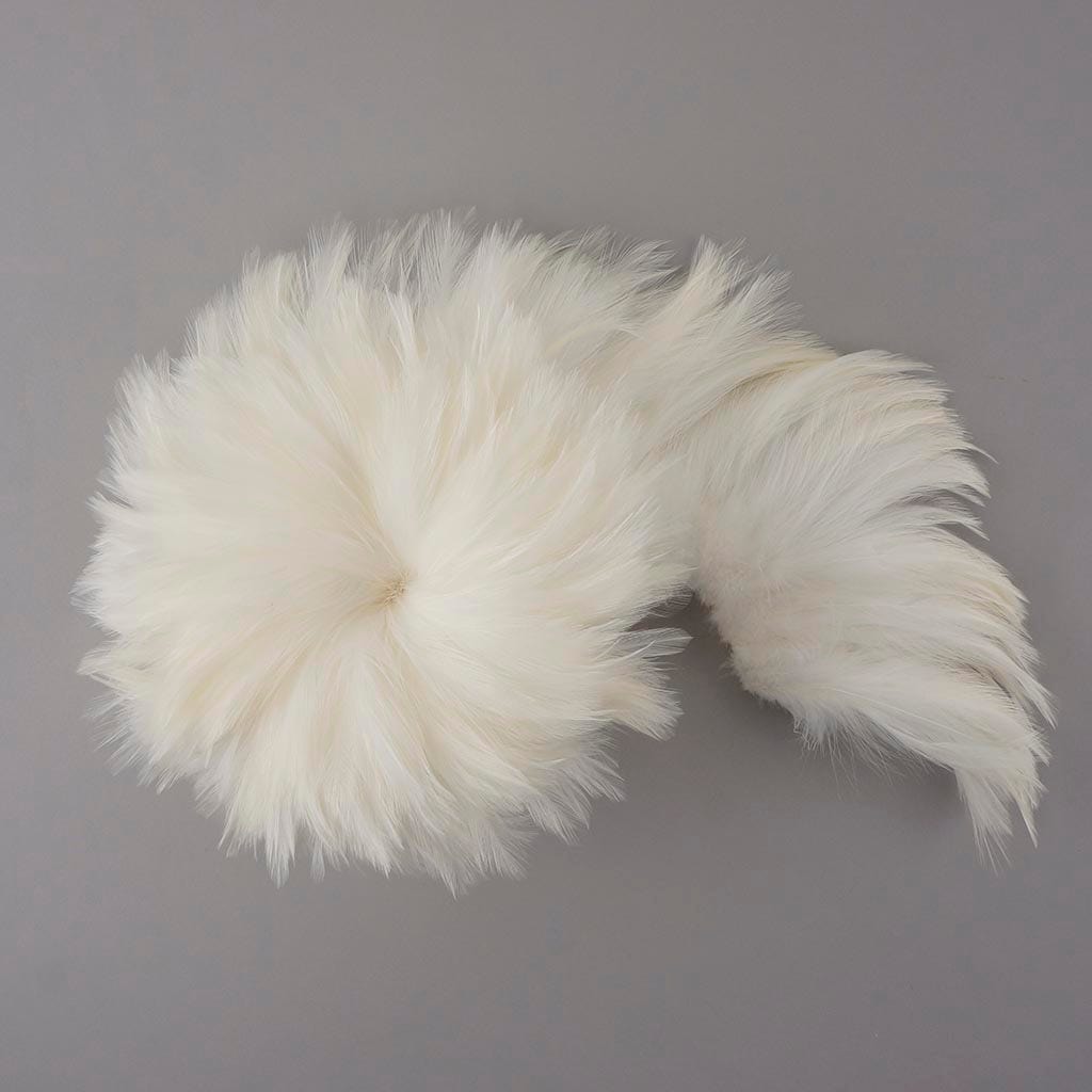 Rooster Hackle-White-Dyed - White