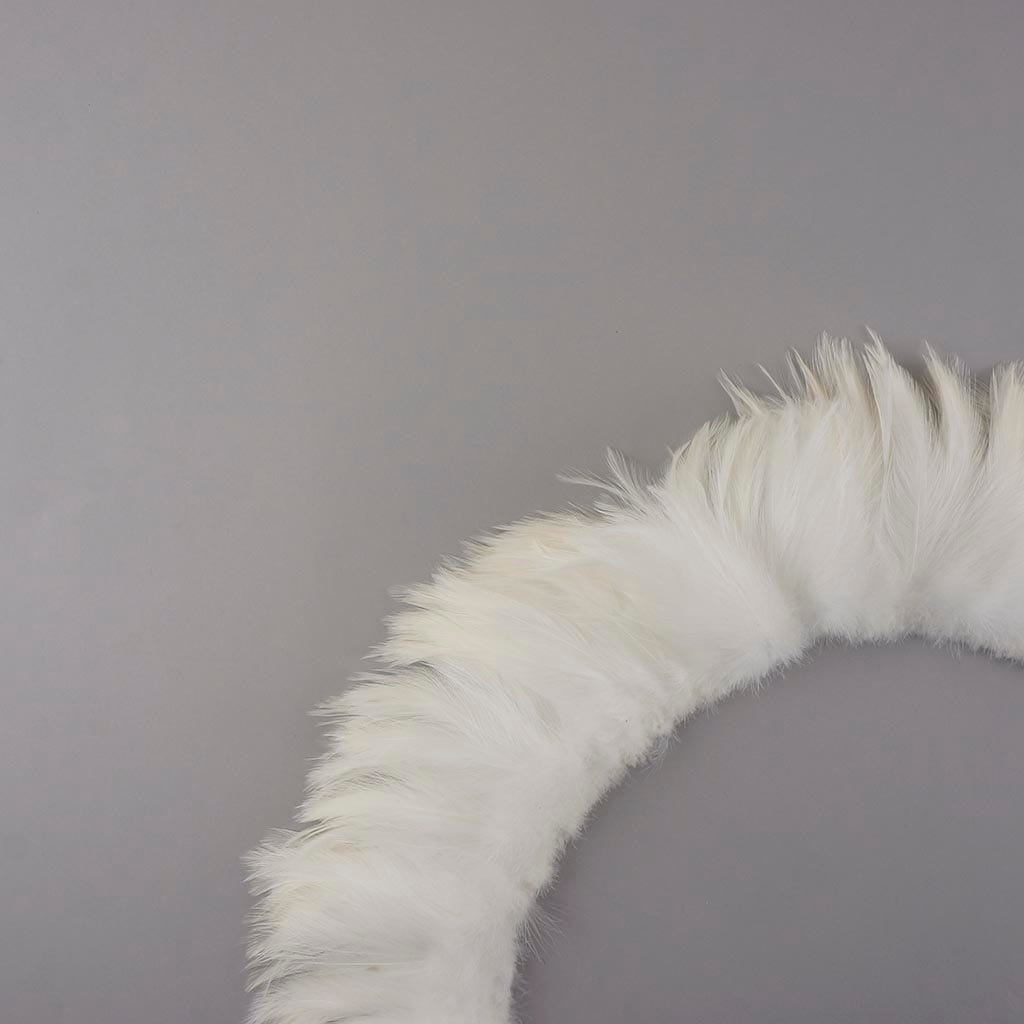 Rooster Hackle-White-Dyed - White