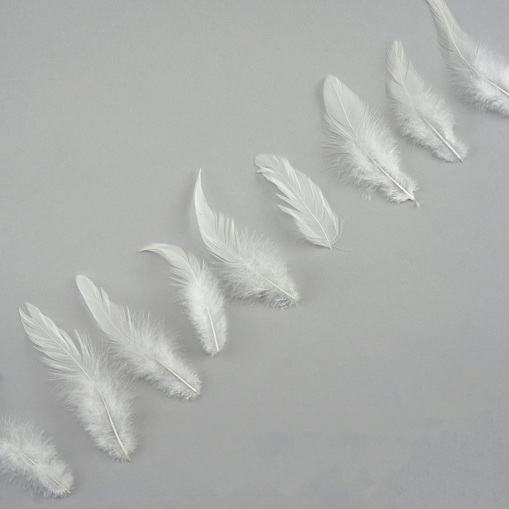 Rooster Saddles-White-Dyed - White