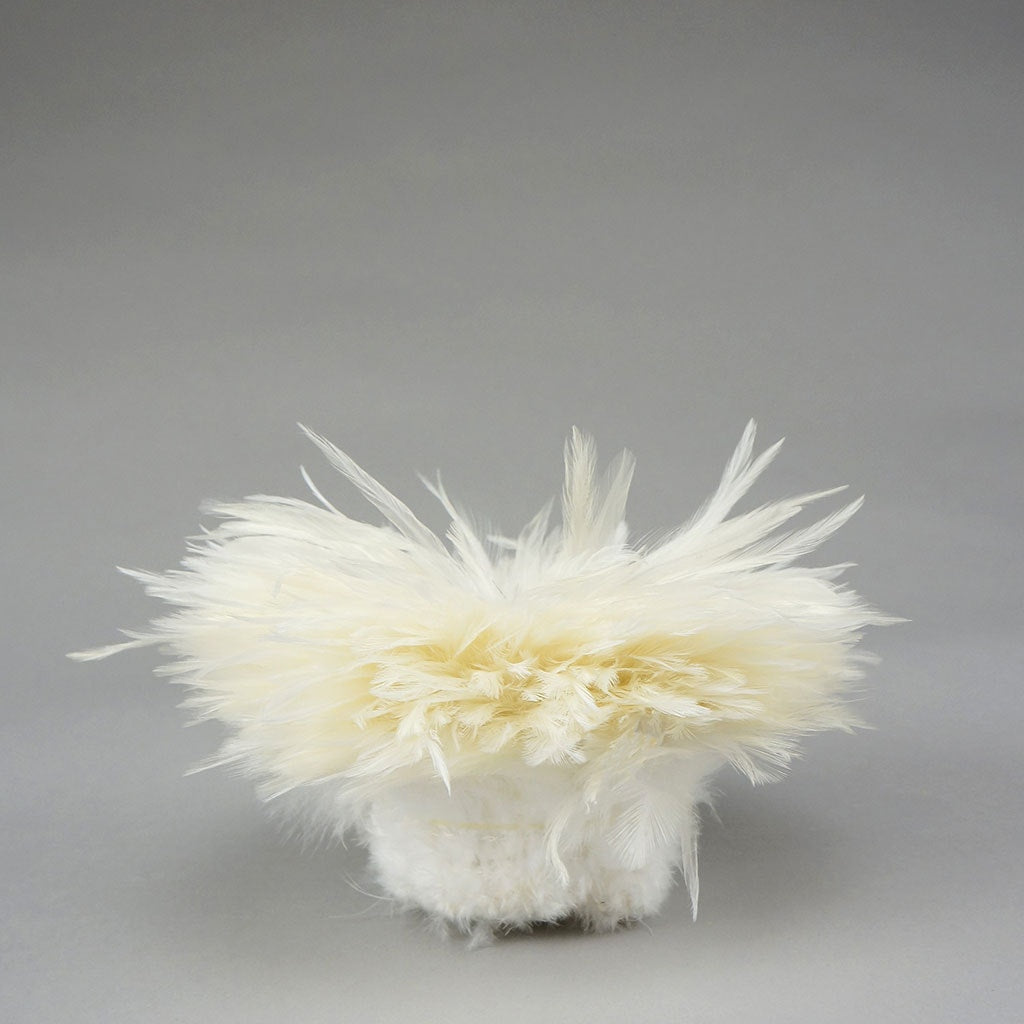 Rooster Saddles-White-Dyed - White