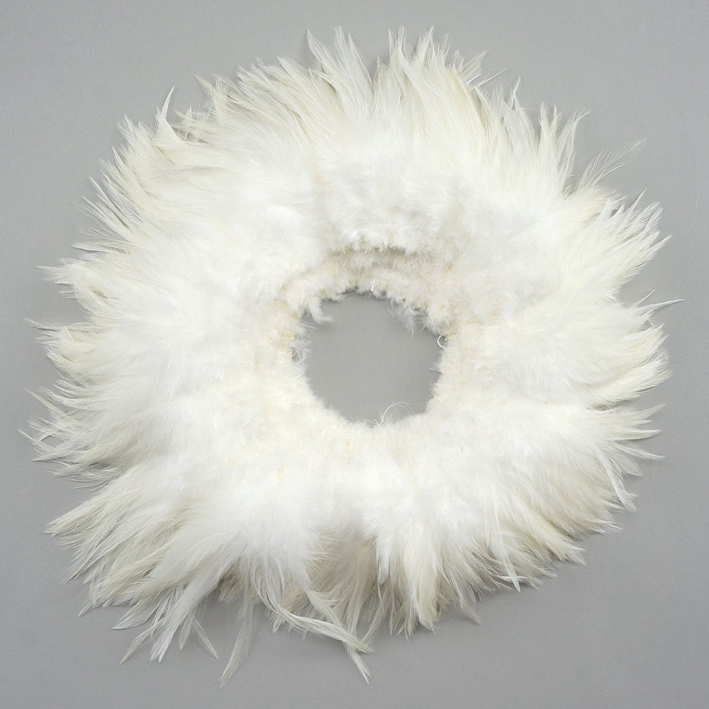 Rooster Saddles-White-Dyed - White