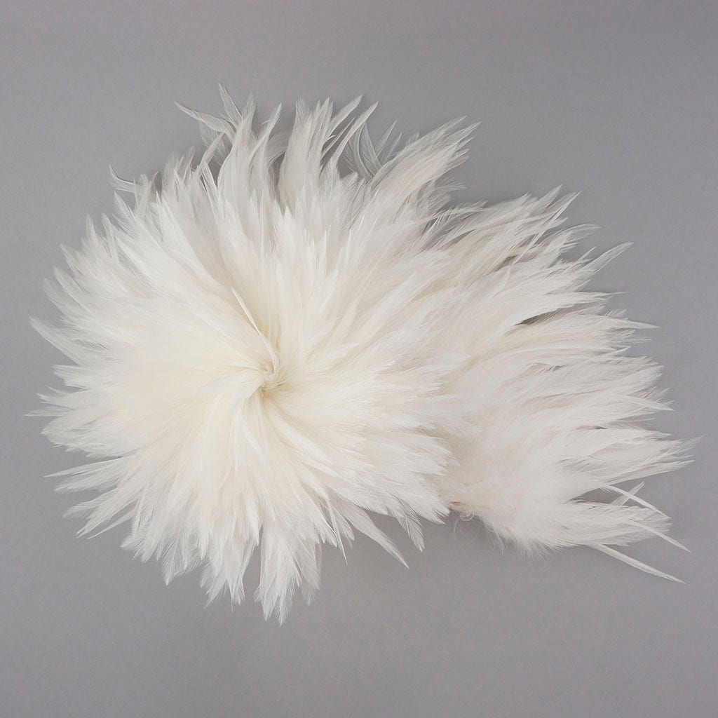 Rooster Saddles-White-Dyed - White