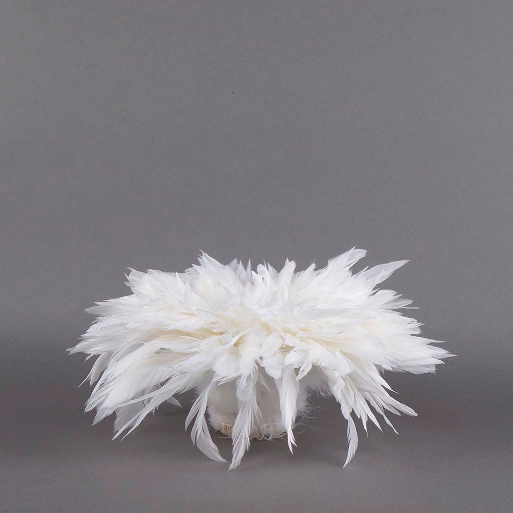 Rooster Schlappen-White-Dyed - White
