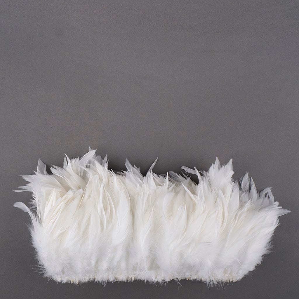 Rooster Schlappen-White-Dyed - White