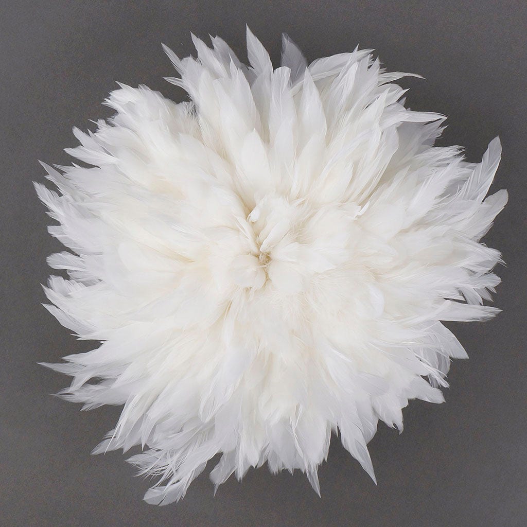 Rooster Schlappen-White-Dyed 1YD - White