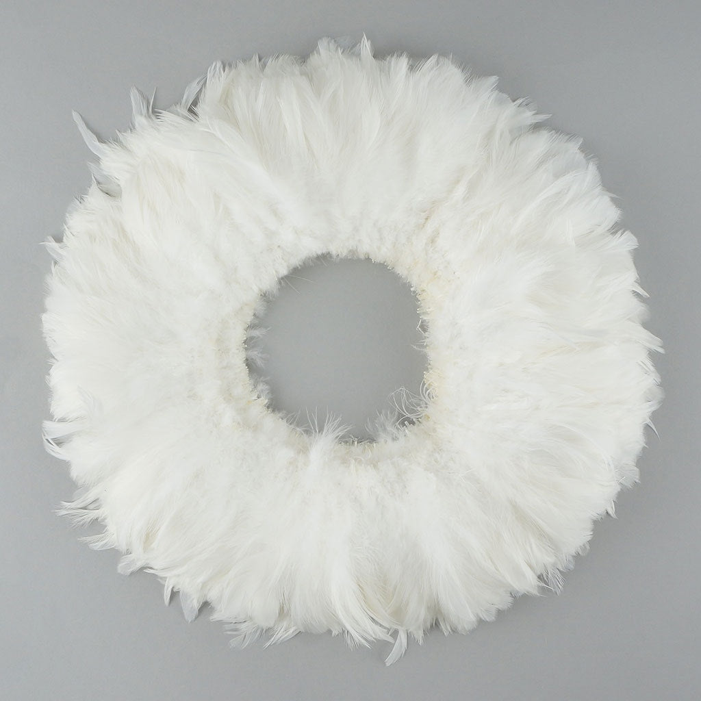Rooster Schlappen-White-Dyed - White