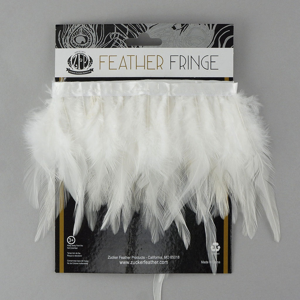 Saddle Fringe Dyed White