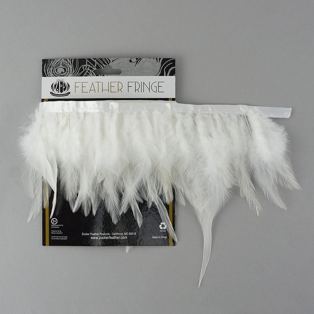Saddle Fringe Dyed White