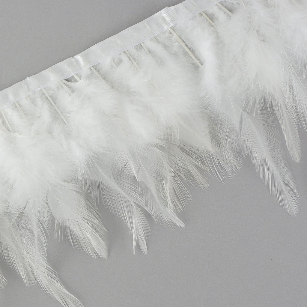 Saddle Fringe Dyed White